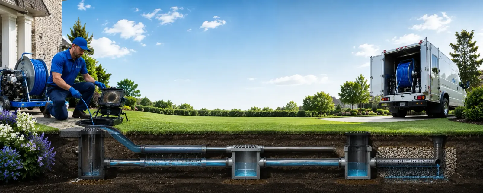 Outdoor drain cleaning information for Malta, IL